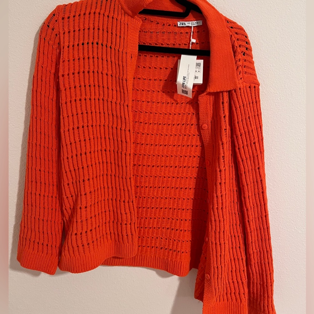 Crotchet button up top from Zara (part of set)